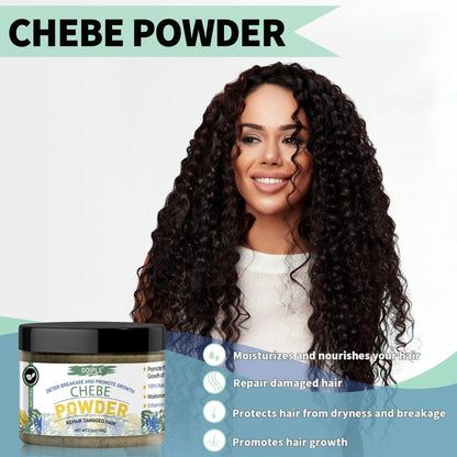 WOZUTUNT Organic African Chebe Powder for Enhanced Hair Growth, Strength & Long Moisturized Hair - 3.5 oz