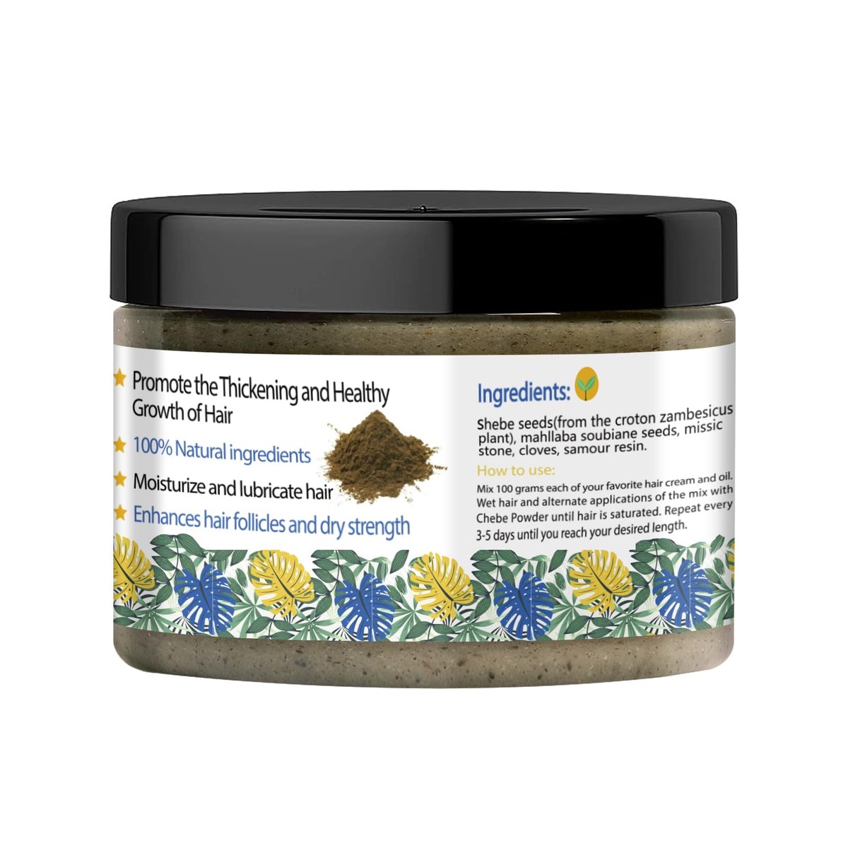 WOZUTUNT Organic African Chebe Powder for Enhanced Hair Growth, Strength & Long Moisturized Hair - 3.5 oz - görsel 17