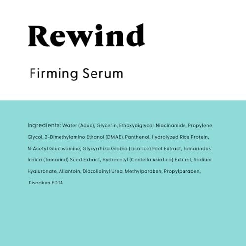 Stratia Rewind Firming & Hydrating Serum with Hyaluronic Acid & Niacinamide - DMAE for Smooth, Plump Skin, 1.3 Fl Oz Avelisse