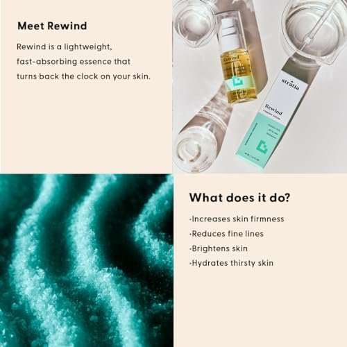 Stratia Rewind Firming & Hydrating Serum with Hyaluronic Acid & Niacinamide - DMAE for Smooth, Plump Skin, 1.3 Fl Oz Avelisse