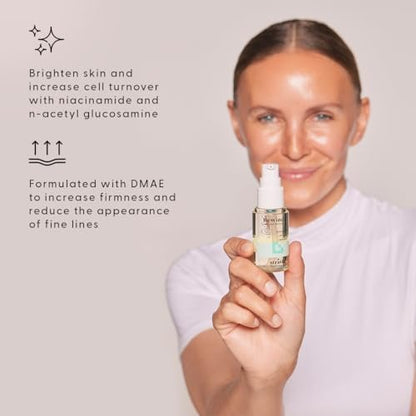 Stratia Rewind Firming & Hydrating Serum with Hyaluronic Acid & Niacinamide - DMAE for Smooth, Plump Skin, 1.3 Fl Oz Avelisse