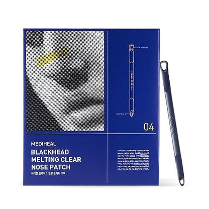 Mediheal Blackhead Melting Clear Nose Patch (4 Pack) – 3-Step Pore Melting & Soothing Sheets with Blackhead Remover Tool Avelisse