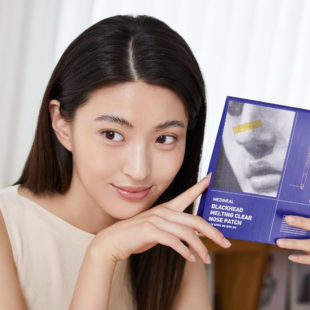 Mediheal Blackhead Melting Clear Nose Patch (4 Pack) – 3-Step Pore Melting & Soothing Sheets with Blackhead Remover Tool Avelisse