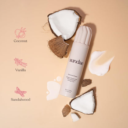 sundae Whipped Shower Foam Coconut Cream Foaming Body Wash - 8.9 fl oz (265ml) Avelisse