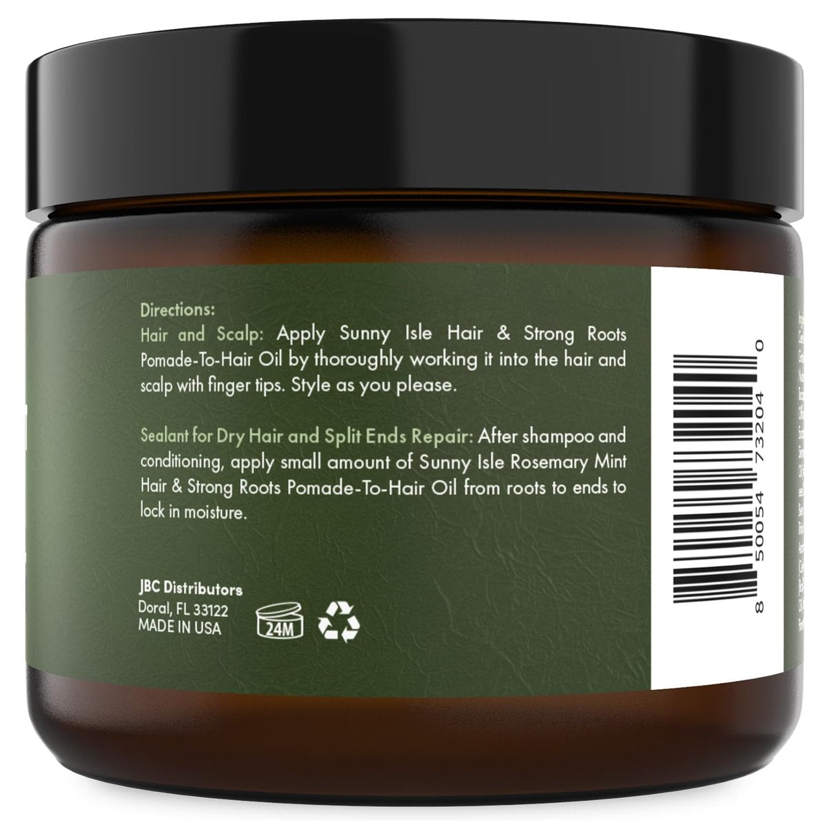 Sunny Isle Rosemary Mint Hair & Strong Roots Pomade with Biotin & Jamaican Black Castor Oil - 5 oz - görsel 13