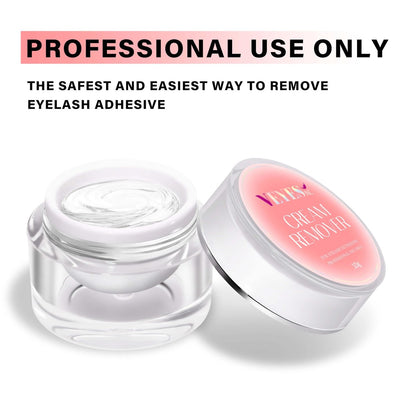 VEYES INC Cream Lash Remover for Lash Extensions – Low Irritation Eyelash Glue Remover, 10g, Professional & Salon Use, Peach