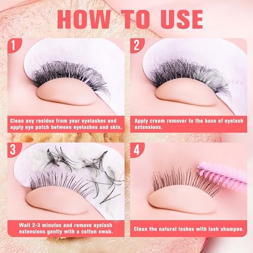 VEYES INC Cream Lash Remover for Lash Extensions – Low Irritation Eyelash Glue Remover, 10g, Professional & Salon Use, Peach - görsel 10