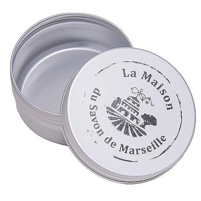 Maison du Savon de Marseille Solid Shampoo Bar with Coconut Oil for Dry Hair - 100g with Travel Soap Holder