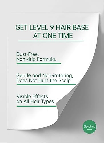 KERATIN BAR Professional Blue Bleaching Powder - Plex Technology - Lifts up to 9 Shades - Maximum Lifting Extra Strength Lightener - Dust Free - 16.9 oz Avelisse