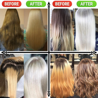 KERATIN BAR Professional Blue Bleaching Powder - Plex Technology - Lifts up to 9 Shades - Maximum Lifting Extra Strength Lightener - Dust Free - 16.9 oz Avelisse