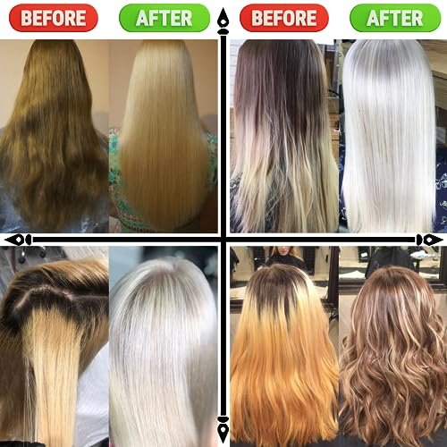 KERATIN BAR Professional Blue Bleaching Powder - Plex Technology - Lifts up to 9 Shades - Maximum Lifting Extra Strength Lightener - Dust Free - 16.9 oz Avelisse