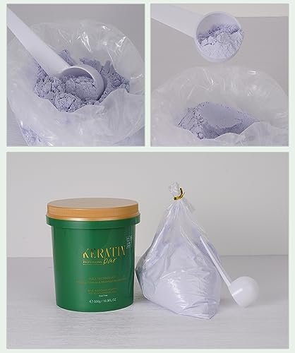 KERATIN BAR Professional Blue Bleaching Powder - Plex Technology - Lifts up to 9 Shades - Maximum Lifting Extra Strength Lightener - Dust Free - 16.9 oz Avelisse