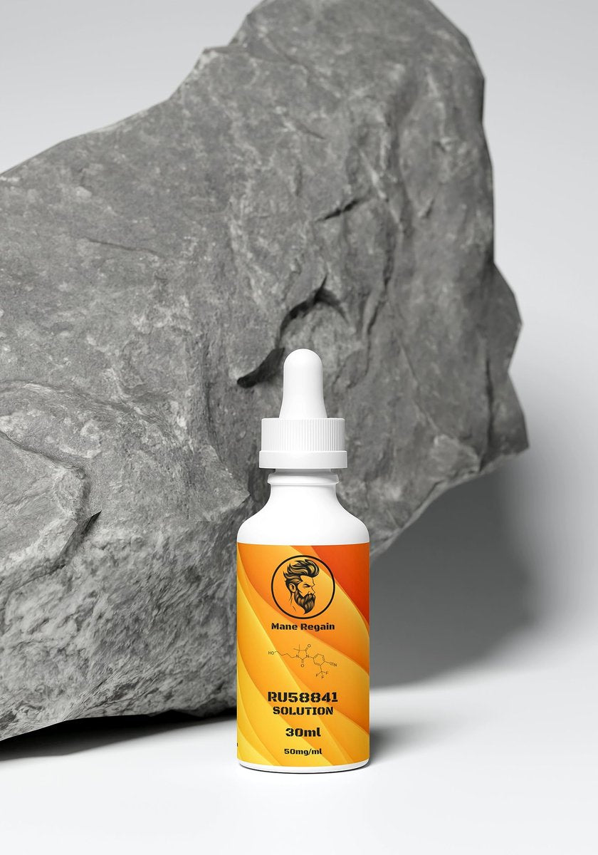 Mane Regain RU58841 5% Solution (50mg/ml) - DHT Blocker - Advanced Hair Loss Treatment - Anti-Androgen Hair Tonic - Promotes Hair Regrowth and Prevents Male Pattern Baldness - 30ml Avelisse