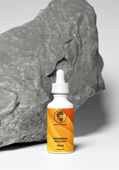 Mane Regain RU58841 5% Solution (50mg/ml) - DHT Blocker - Advanced Hair Loss Treatment - Anti-Androgen Hair Tonic - Promotes Hair Regrowth and Prevents Male Pattern Baldness - 30ml Avelisse
