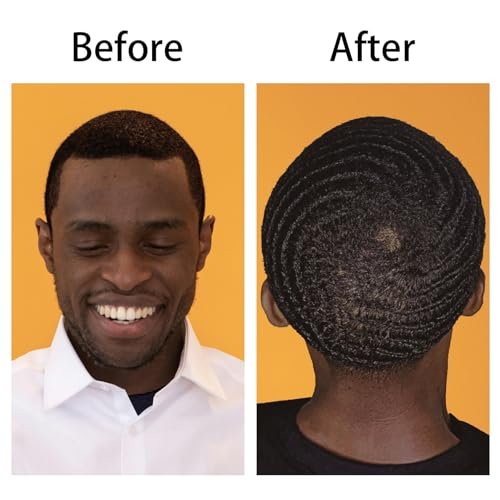 Wave Pomade for Men Strong Hold Easy Wash Hair Cream Grease, Promotes Layered Waves, Moisture, Shine, Brush and Durag Cap Set Avelisse