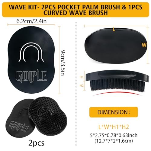 Wave Pomade for Men Strong Hold Easy Wash Hair Cream Grease, Promotes Layered Waves, Moisture, Shine, Brush and Durag Cap Set Avelisse