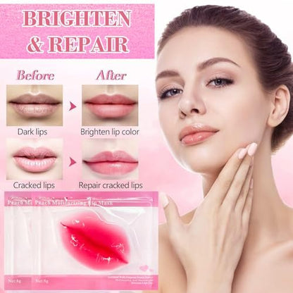 30 Pairs Gold Crystal Gel Collagen Lip & Eye Mask - Bulk Party Favors, Bridesmaid & Teacher Gifts
