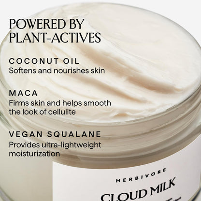 HERBIVORE Cloud Milk Coconut + Maca Firming Body Cream - Fast Absorbing Moisturizer for Smoother, Firmer Looking Skin, Vegan, 6.6 oz Avelisse