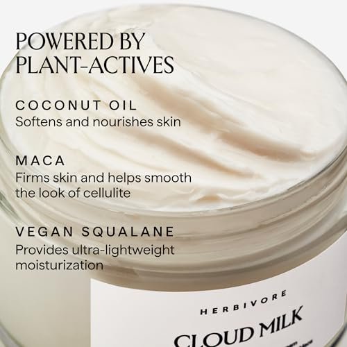 HERBIVORE Cloud Milk Coconut + Maca Firming Body Cream - Fast Absorbing Moisturizer for Smoother, Firmer Looking Skin, Vegan, 6.6 oz Avelisse