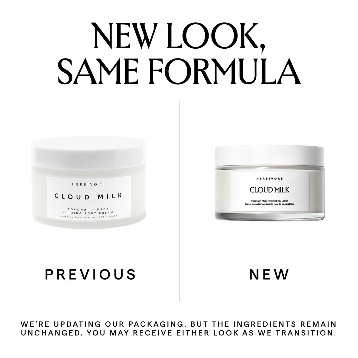 HERBIVORE Cloud Milk Coconut + Maca Firming Body Cream - Fast Absorbing Moisturizer for Smoother, Firmer Looking Skin, Vegan, 6.6 oz Avelisse
