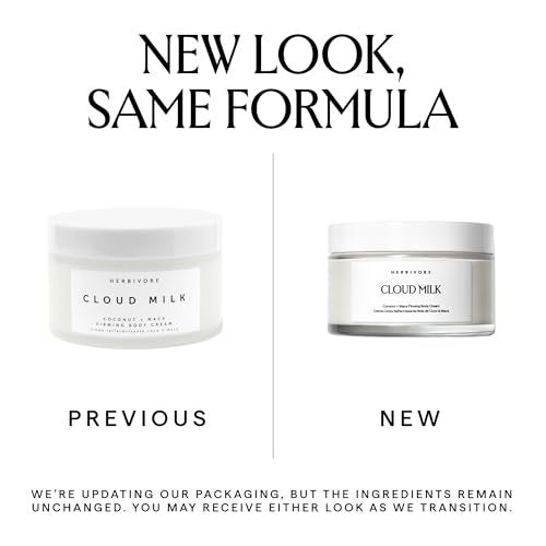 HERBIVORE Cloud Milk Coconut + Maca Firming Body Cream - Fast Absorbing Moisturizer for Smoother, Firmer Looking Skin, Vegan, 6.6 oz Avelisse