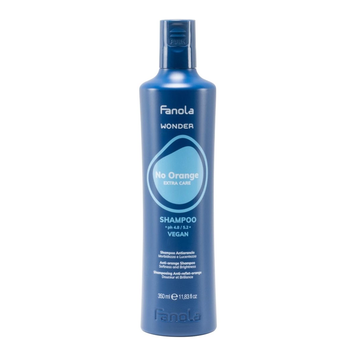Fanola Wonder Blue Shampoo for Brunettes - Toning Shampoo for Light Brown to Platinum Hair, Neutralizes Orange & Brassy Tones, Vegan & Sulfate-Free (11.8 fl oz) - görsel 1