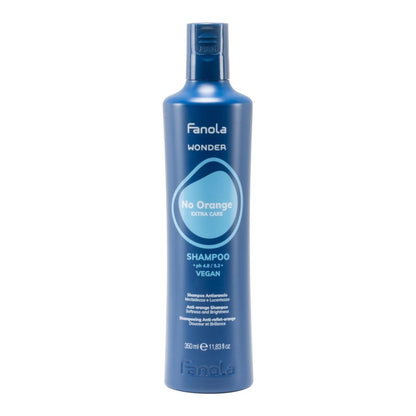 Fanola Wonder Blue Shampoo for Brunettes - Toning Shampoo for Light Brown to Platinum Hair, Neutralizes Orange & Brassy Tones, Vegan & Sulfate-Free (11.8 fl oz)