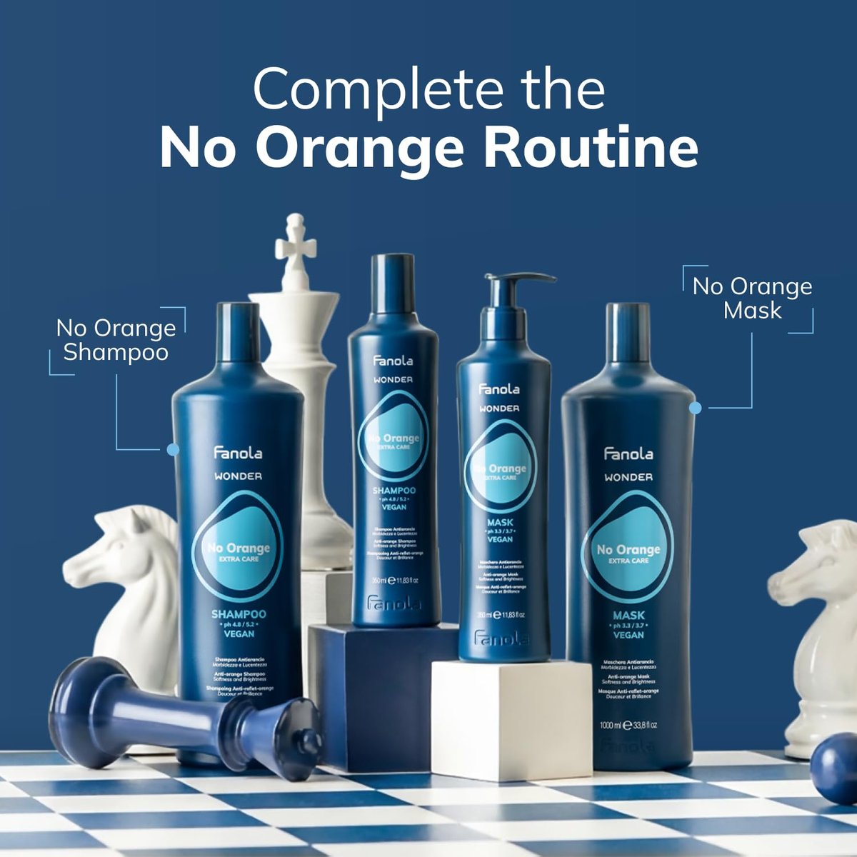Fanola Wonder Blue Shampoo for Brunettes - Toning Shampoo for Light Brown to Platinum Hair, Neutralizes Orange & Brassy Tones, Vegan & Sulfate-Free (11.8 fl oz) - görsel 11