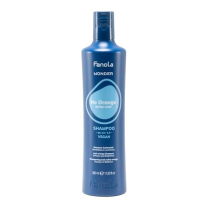 Fanola Wonder Blue Shampoo for Brunettes - Toning Shampoo for Light Brown to Platinum Hair, Neutralizes Orange & Brassy Tones, Vegan & Sulfate-Free (11.8 fl oz)