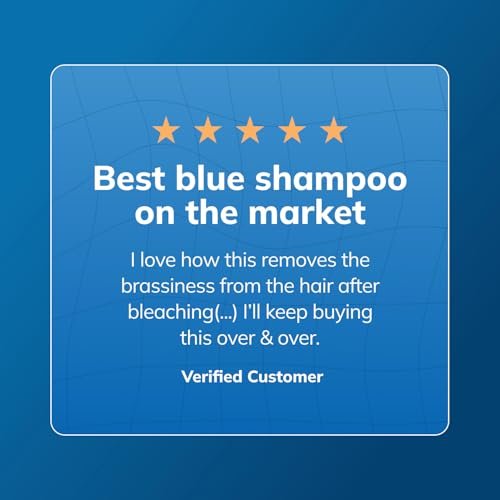Fanola Wonder Blue Shampoo for Brunettes - Toning Shampoo for Light Brown to Platinum Hair, Neutralizes Orange & Brassy Tones, Vegan & Sulfate-Free (11.8 fl oz) - görsel 10
