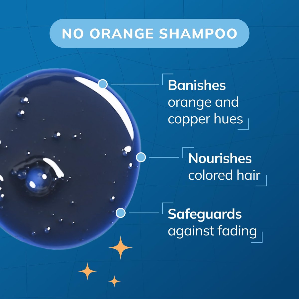 Fanola Wonder Blue Shampoo for Brunettes - Toning Shampoo for Light Brown to Platinum Hair, Neutralizes Orange & Brassy Tones, Vegan & Sulfate-Free (11.8 fl oz) - görsel 5