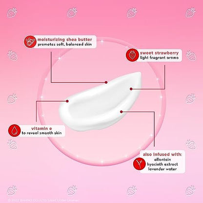 The Creme Shop x Hello Kitty Pocket Portable Soothing Advanced Luxuriously Hand Creams - Shea Butter & Vitamin E for Dry Skin - Sweet Strawberry