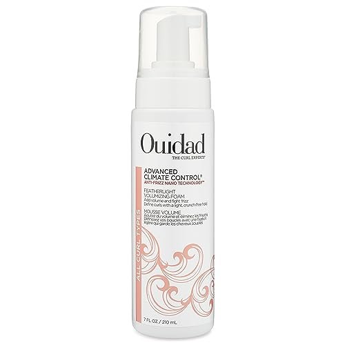 Ouidad Advanced Climate Control Volumizing Foam - Lightweight Anti-Frizz Styling Foam for All Curl Types, 7 fl oz - görsel 1