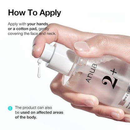 ANUA BHA 2% Gentle Exfoliating Toner – Mild Salicylic Acid Facial Exfoliant with Tea Tree, Hyaluronic Acid & Ceramides (150ml)