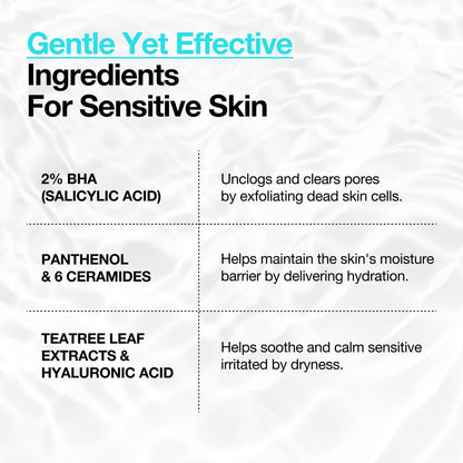 ANUA BHA 2% Gentle Exfoliating Toner – Mild Salicylic Acid Facial Exfoliant with Tea Tree, Hyaluronic Acid & Ceramides (150ml)