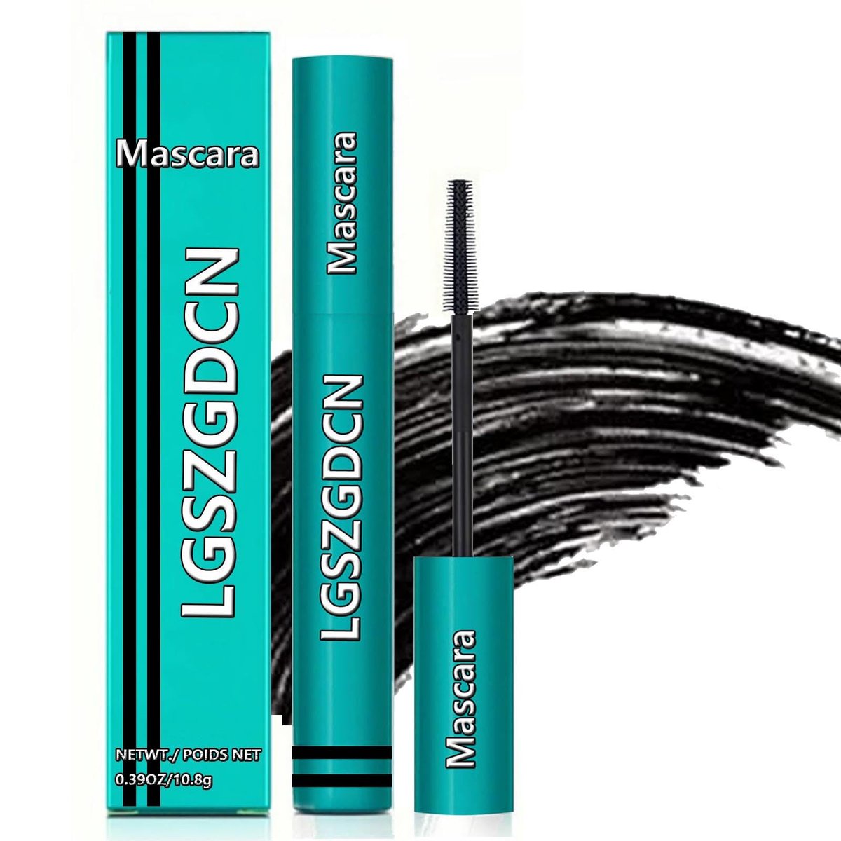 LGSZGDCN Sensational Washable Mascara – Black Liquid Extensions, Long-Lasting, Thick, Waterproof & Smudge-Proof, Hypoallergenic, 0.38 Fl Oz - görsel 1