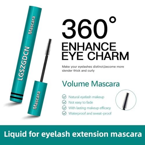 LGSZGDCN Sensational Washable Mascara – Black Liquid Extensions, Long-Lasting, Thick, Waterproof & Smudge-Proof, Hypoallergenic, 0.38 Fl Oz - görsel 10