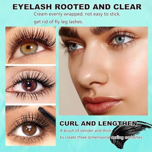 LGSZGDCN Sensational Washable Mascara – Black Liquid Extensions, Long-Lasting, Thick, Waterproof & Smudge-Proof, Hypoallergenic, 0.38 Fl Oz - görsel 4