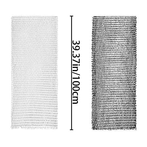 Ainvhh Rhinestone Mesh Headbands for Women – Sparkly Crystal Nightclub Hair Accessories, Stretchy Headwraps, Rave Barrettes, Glitter Hollow Out Hairbands (Pack of 2) - görsel 4