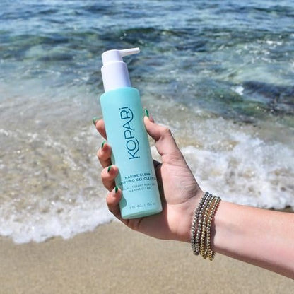 Kopari Marine Clean Purifying Gel Cleanser – Amino Acid & Vitamin B5 Infused, Gentle Gel-to-Foam Face Wash, 5 oz Avelisse