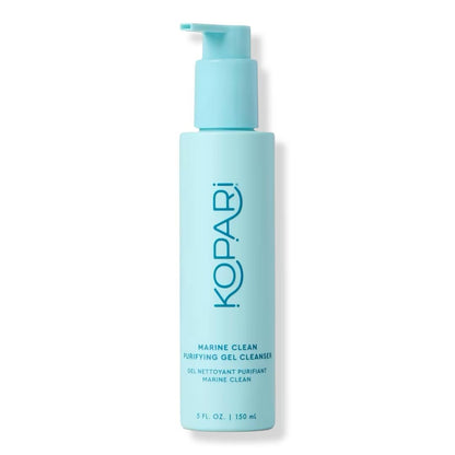 Kopari Marine Clean Purifying Gel Cleanser – Amino Acid & Vitamin B5 Infused, Gentle Gel-to-Foam Face Wash, 5 oz Avelisse