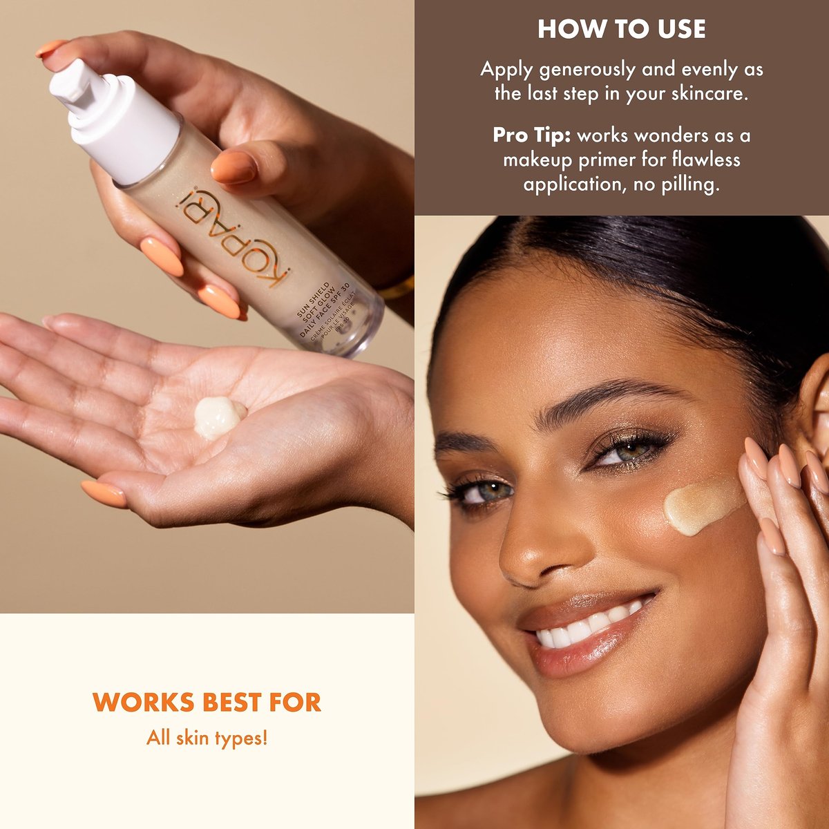Kopari Sun Shield Soft Glow - Daily Face SPF 30, Sheer Lightweight Sunscreen, Healthy Radiant Glow, Perfect Under Makeup for Boost of Hydration, 1.5oz Avelisse