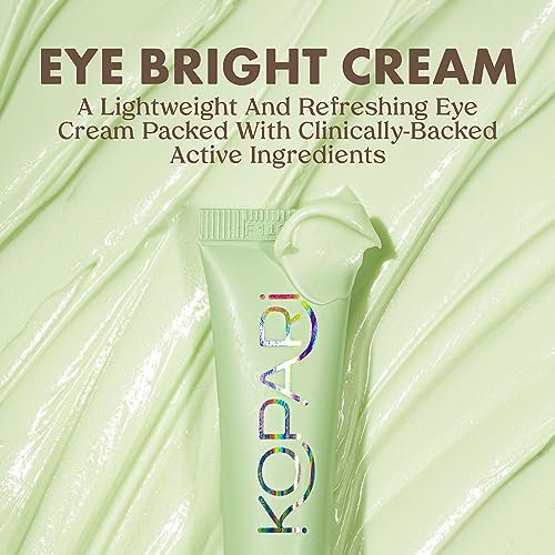 Kopari Niacinamide & Caffeine Eye Bright Cream - Fade Dark Circles, Reduce Puffiness, Tighten & Smooth Wrinkles (0.5 oz) Avelisse