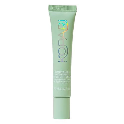 Kopari Niacinamide & Caffeine Eye Bright Cream - Fade Dark Circles, Reduce Puffiness, Tighten & Smooth Wrinkles (0.5 oz) Avelisse