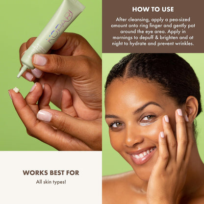 Kopari Niacinamide & Caffeine Eye Bright Cream - Fade Dark Circles, Reduce Puffiness, Tighten & Smooth Wrinkles (0.5 oz) Avelisse