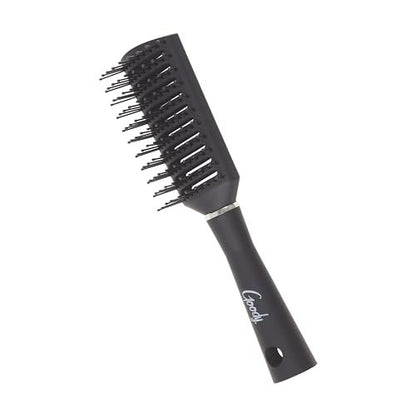Goody Detangle It Vented Hair Brush - Quick Drying Detangler with Flexible Silicone Bristles for All Hair Types (Black)