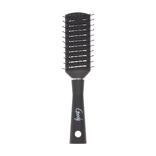Goody Detangle It Vented Hair Brush - Quick Drying Detangler with Flexible Silicone Bristles for All Hair Types (Black) - görsel 4