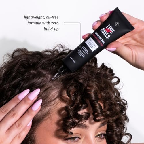 Love Ur Curls Healthy Scalp Serum – Turmeric & Basil Hair Growth Activator for Thicker, Fuller Hair, Vegan, 1.7 oz Avelisse