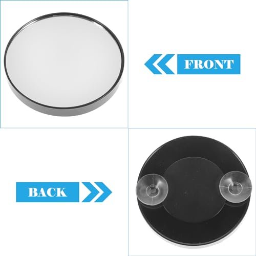 FRCOLOR 2-Pack 5X Magnifying Compact Makeup Mirror with Suction Cups – Small Round Portable Cosmetic Mirror for Bathroom Wall, Travel, and Vanity - görsel 16