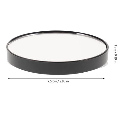 FRCOLOR 2-Pack 5X Magnifying Compact Makeup Mirror with Suction Cups – Small Round Portable Cosmetic Mirror for Bathroom Wall, Travel, and Vanity